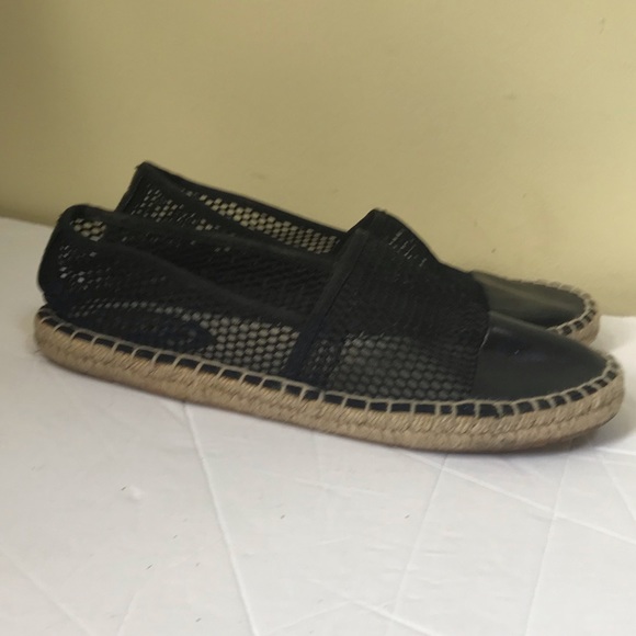 Sam Edelman Ganga Mesh Espadrilles Leather Flats Loafers Shoes Slides Slip On - Picture 2 of 16